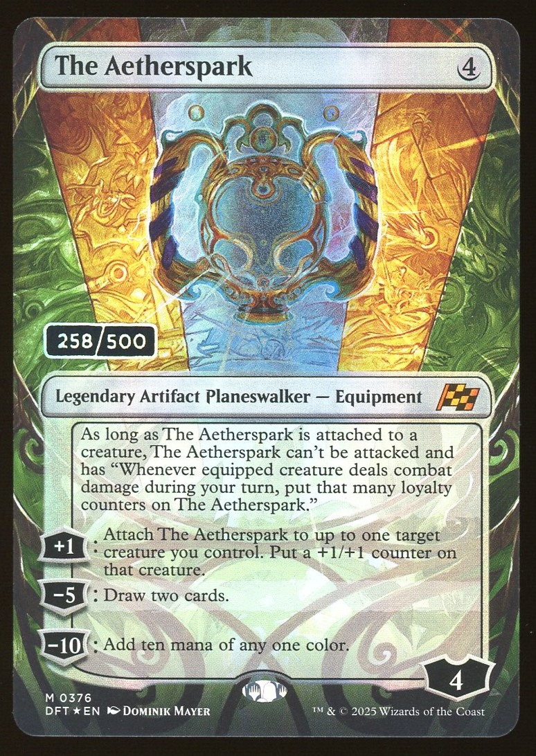 The Aetherspark 258 Serial Numbered - NM Foil _13123