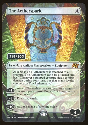 The Aetherspark 258 Serial Numbered - NM Foil _13123