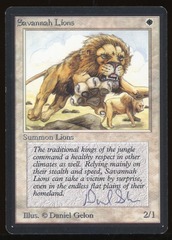 Savannah Lions - NM *Old Signature _14185