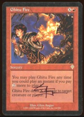 Signed Ghitu Fire _A1339