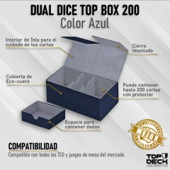 TOP DECK - Dual Dice Box TOP 200 - Azul