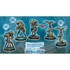 (280650) Infinity: Combined Army - Ikadron Batroids & Imetron (Baggage, Ai Beacon) (2)