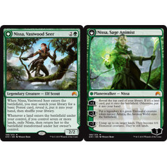 Nissa, Vastwood Seer // Nissa, Sage Animist - Foil - Prerelease Promo