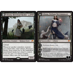 Liliana, Heretical Healer // Liliana, Defiant Necromancer - Foil - Prerelease Promo