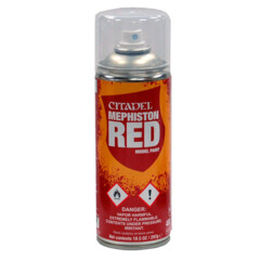 (62-15) Citadel Spray Paint: Mephiston Red