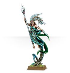Wood Elf Female Spellsinger with Staff / Spellweaver