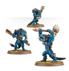 (88-44) Lizardmen Kroxiigor x3