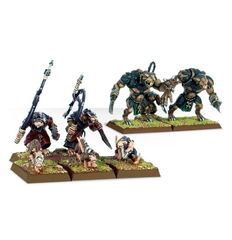 (90-13) Skaven Rat Ogres and Giant Rats