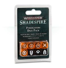 (110-14) Warhammer Underworlds: Shadespire – Fyreslayers Dice Pack