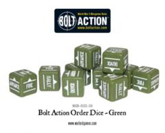 Bolt Action Orders Dice - Green