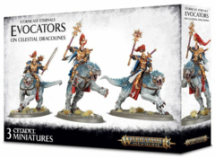(96-41) Stormcast Eternals Evocators on Celestial Dracolines