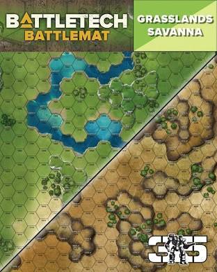 CAT35800D Battletect : Neoprene Battlemat- Savanna & Grasslands