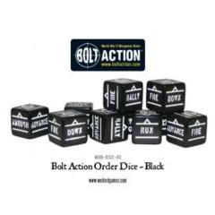 Bolt Action Orders Dice - Black