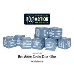 Bolt Action Orders Dice - Blue (12)