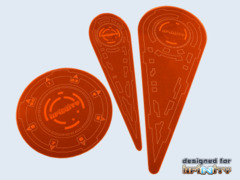 Micro Art Studios: Infinity Templates 3rd Ed. Orange (3)