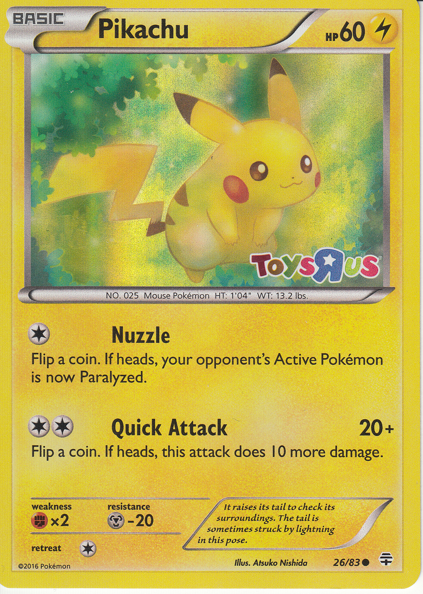 PIkachu - 26/83 - Toys R Us Promo