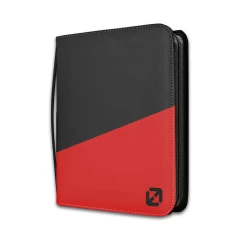 Evoretro - 9-POCKET TOPLOADER BINDER - Black and Red (12 PAGES)