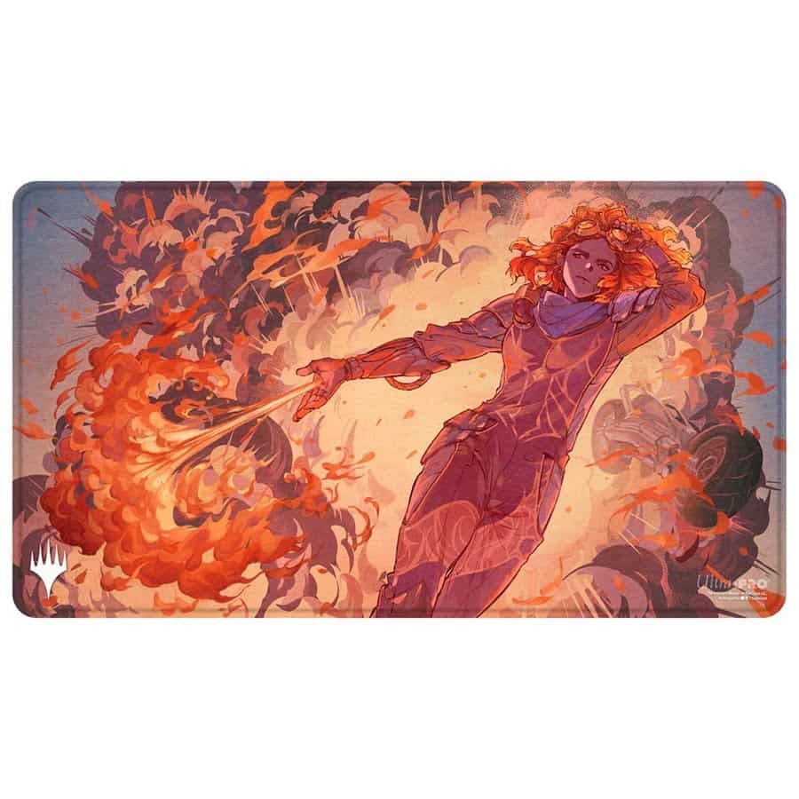 AetherDrift - Stitched Edge Playmat Chandra’s Ignition