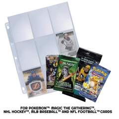 9 pocket sleeves binder pages ! pck 40