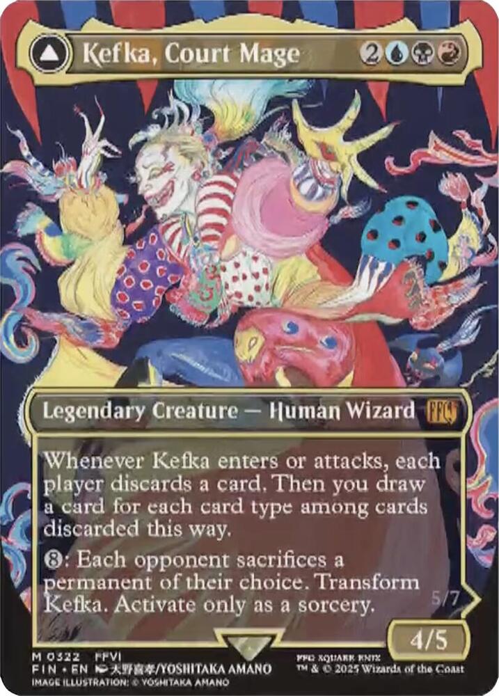 Kefka, Court Mage (0322) - Foil - Borderless