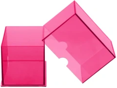 ULTRA PRO - ECLIPSE - 2-PIECE DECK BOX 100+ -hot pink