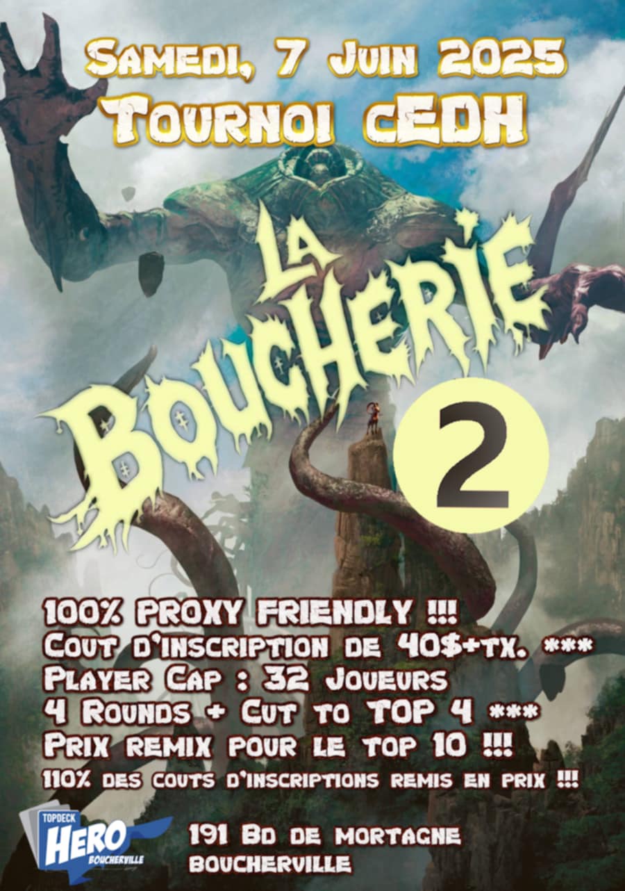 Tournoi CEDH 7 Juin La Boucherie