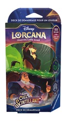 Disney Lorcana - Shimmering Skies Starter Deck Émeraude & Acier (FRENCH) Ciel Scintillant
