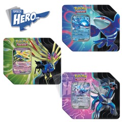 Pokemon Azure legends Tins - One of each - Dialga ex - Kyogre ex - Xerneas ex