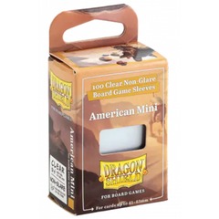 Dragon Shield Board Game Sleeves : American Mini Clear/Non-Glare (100Ct)