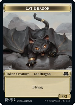 Cat Dragon Token - Foil