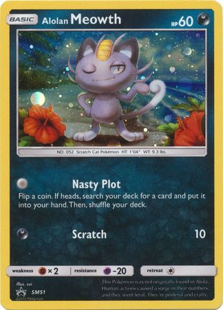 Alolan Meowth - SM51 - Holo Promo