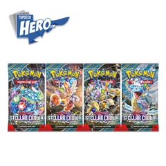 Scarlet & Violet - Stellar Crown Booster Pack Art Bundle (Set of 4)