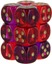 CHESSEX - GEMINI 12D6 RED-VIOLET/GOLD 16MM