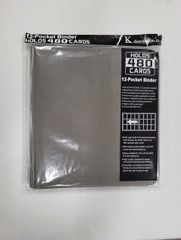 KL Distribution - 12 Pocket Zippered Gray Binder 480 Cards