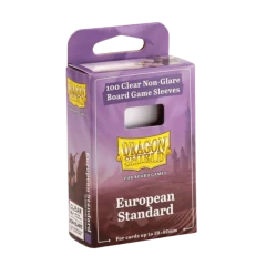 Dragon Shield Board Game Sleeves - European Standard Clear/Non-Glare (100Ct)