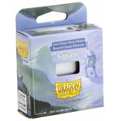 Dragon Shield Board Game Sleeves - Square Clear/Non-Glare (100Ct)