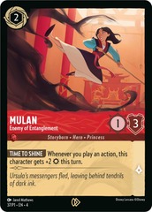 Mulan - 37/P1 - Enemy of Entanglement - Cold Foil - Disney Lorcana Promo - Set 4