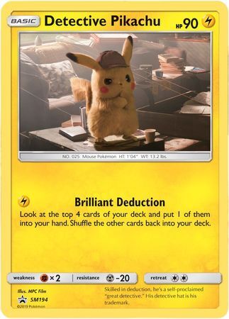 Detective Pikachu - SM194 - Holo Promo