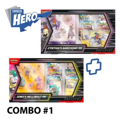 Pokemon Cynthias Garchomp ex + Ionos Bellibolt Ex Premium Collections - COMBO 1