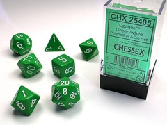 OPAQUE 7-DIE SET GREEN/WHITE
