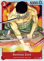 Roronoa Zoro - ST01-013 - SR - (Super Pre-Release Stamp)