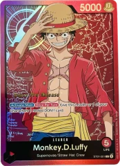 Monkey D. Luffy - ST01-001 - L - (Super Pre-Release Stamp)
