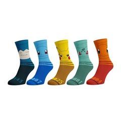 Pokémon - Generation 1 Pokédex 5 Pack Crew Socks