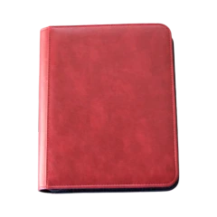 KL Distribution - 12 Pocket Zippered Red Binder 480 Cards