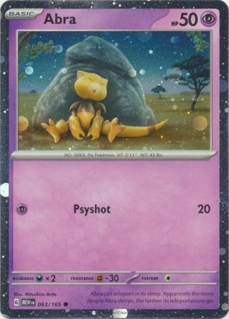 Abra - 063/165 - Holo Promo