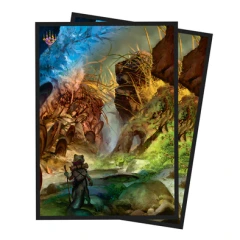 Ultra Pro - Magic The Gathering: Bloomburrow - 100Ct Matte Deck Protector Sleeves Black/Swamp