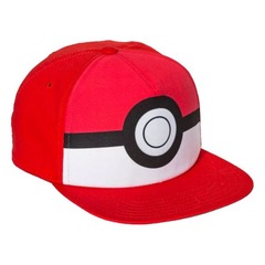 Pokemon - Red Pokeball Logo Snapback Cap