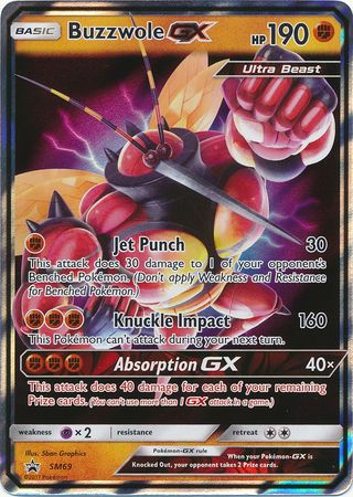 buzzwole gx pokemon card price Buzzwole GX Full Art - 104/111 - Crimson Invasion main image 0