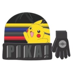 Tuque Pikachu Noir