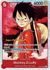 Monkey D. Luffy - ST01-012 - SR - (Super Pre-Release Stamp)